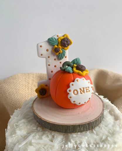 Baby's 1st Birthday Pumpkin Cake Topper