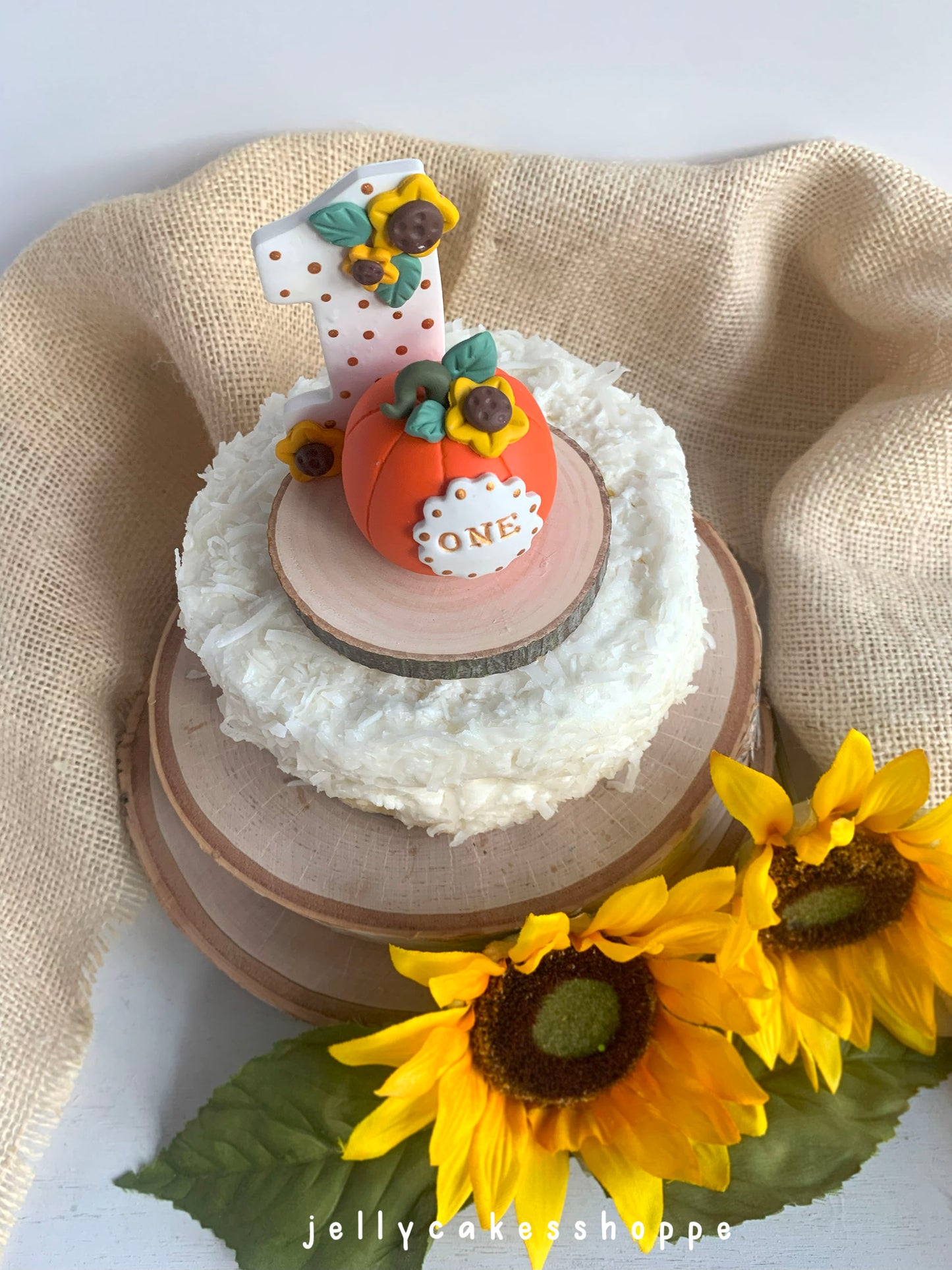 Baby's 1st Birthday Pumpkin Cake Topper