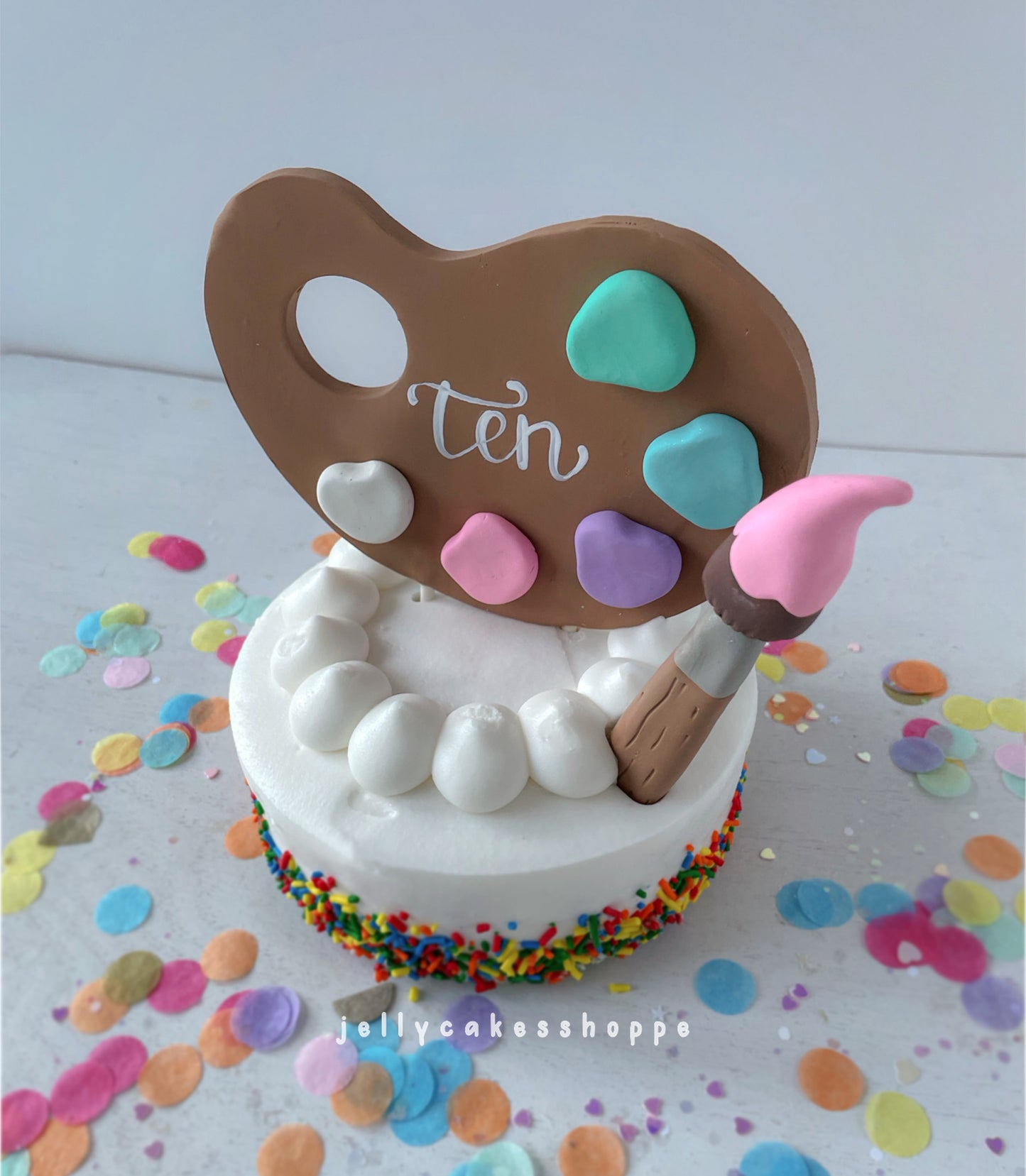 Artist Birthday Party Cake Topper