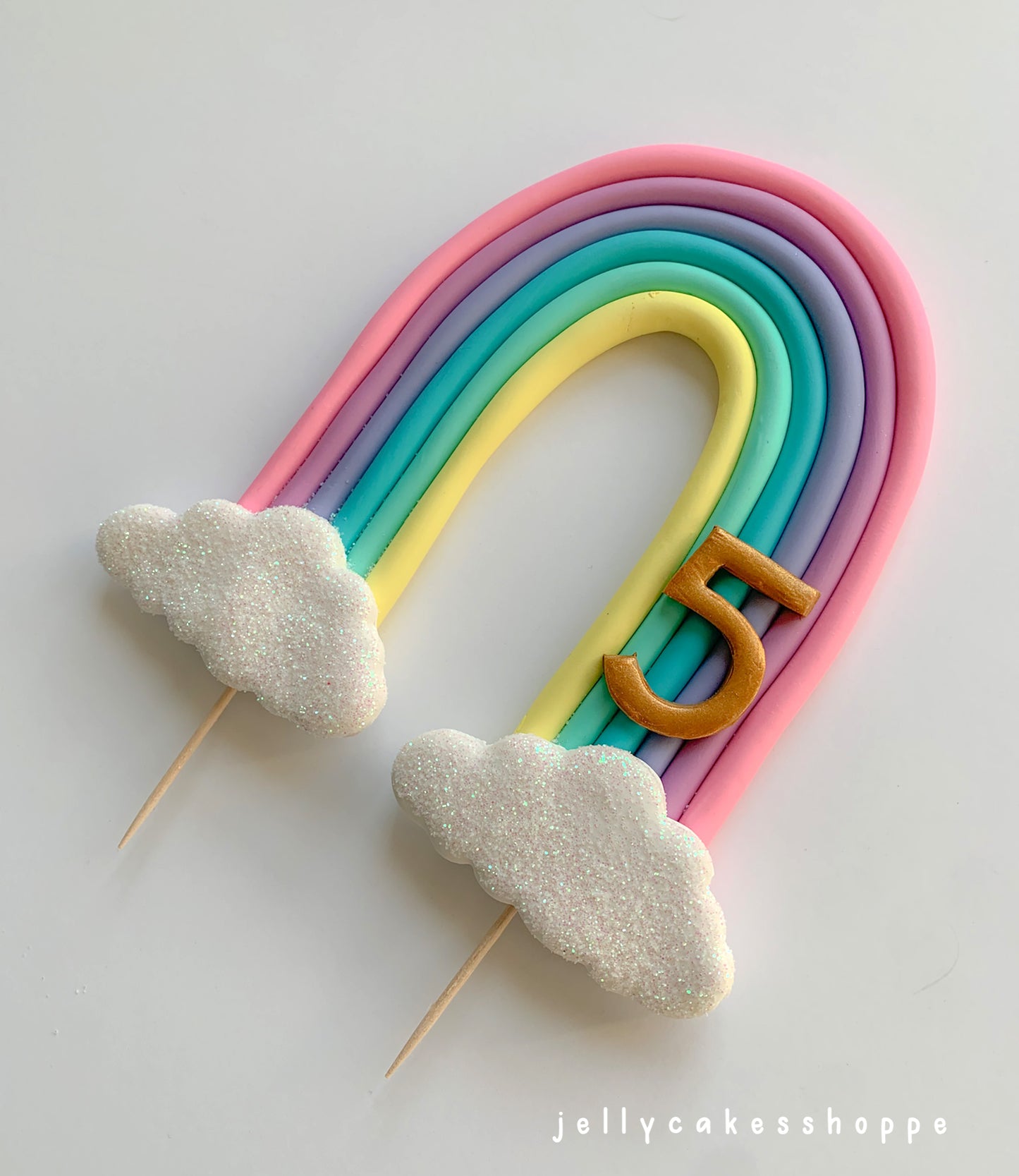 Rainbow Birthday Cake Topper