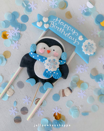 Penguin Birthday Cake Topper