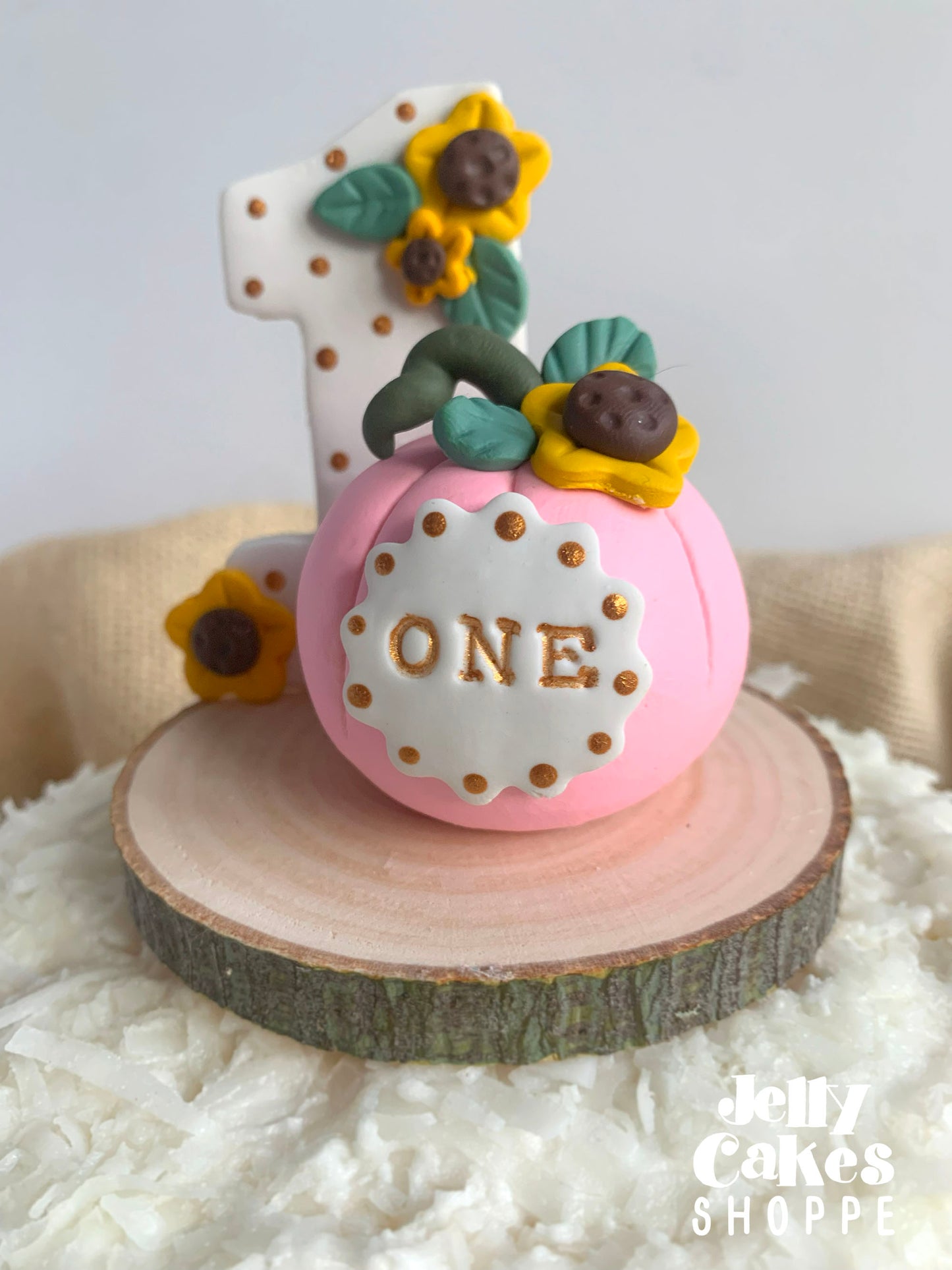 Baby's 1st Birthday Pumpkin Cake Topper