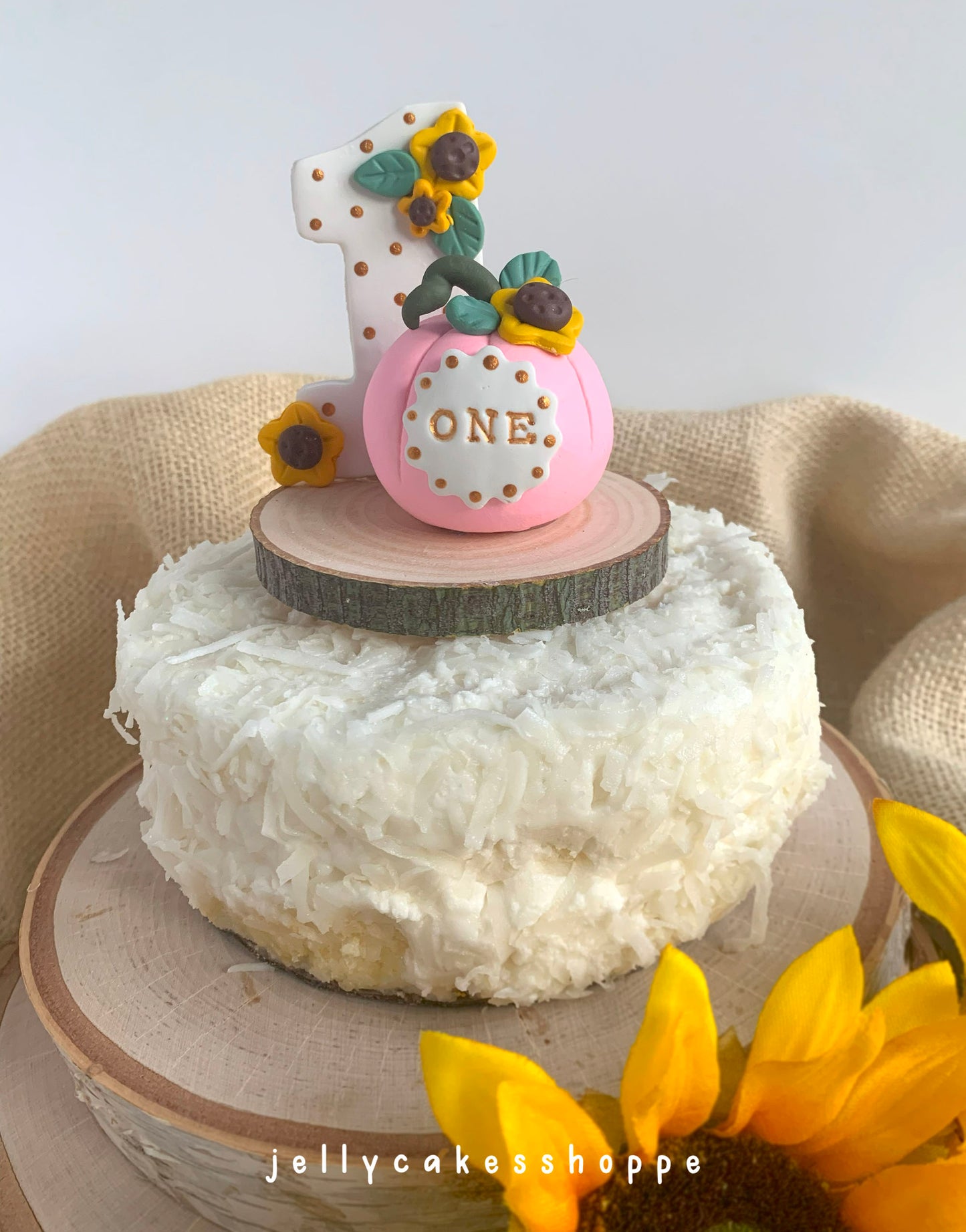 Baby's 1st Birthday Pumpkin Cake Topper