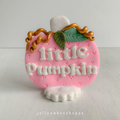 Little Pumpkin Cake Topper, Fall Baby Shower Cake Topper