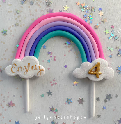Rainbow and Unicorn Cake Decorations