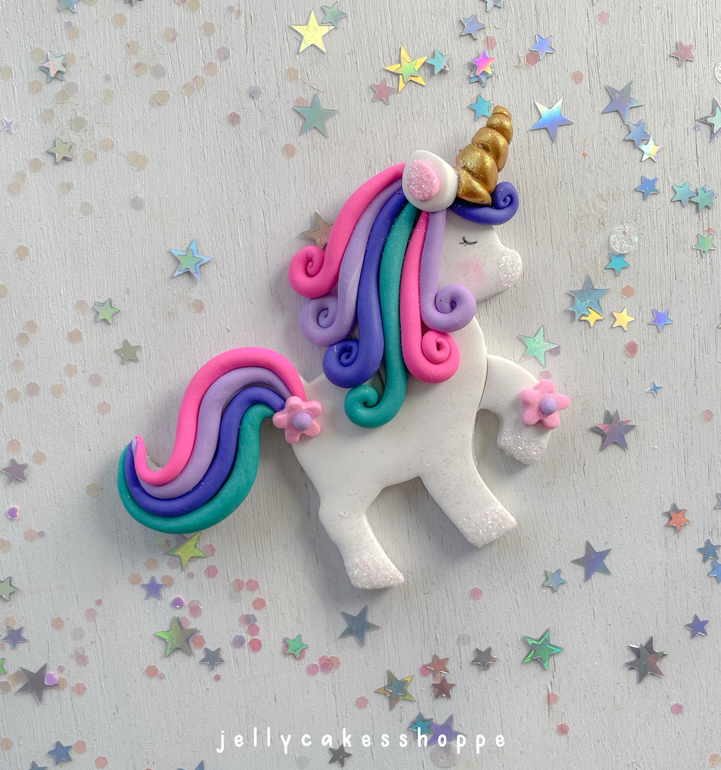Rainbow and Unicorn Cake Decorations