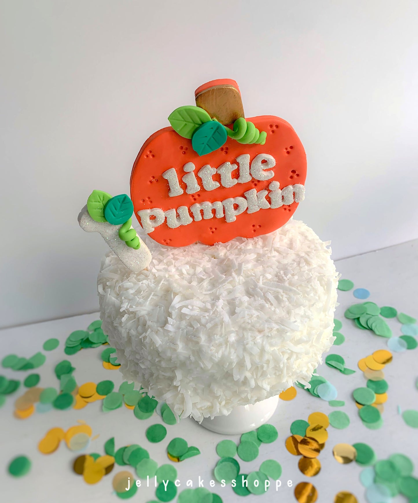Little Pumpkin Cake Topper, Fall Baby Shower Cake Topper