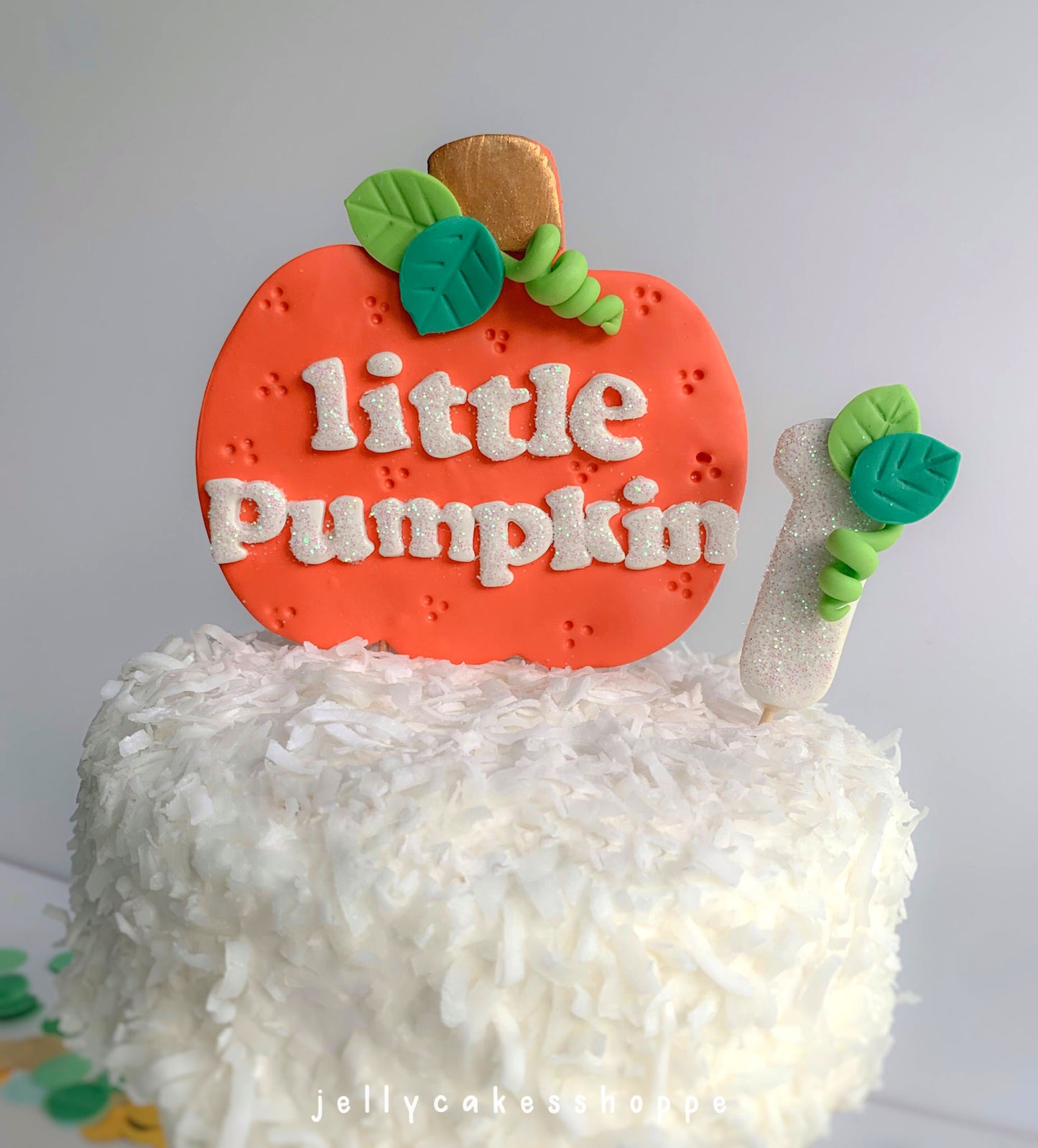 Little Pumpkin Cake Topper, Fall Baby Shower Cake Topper