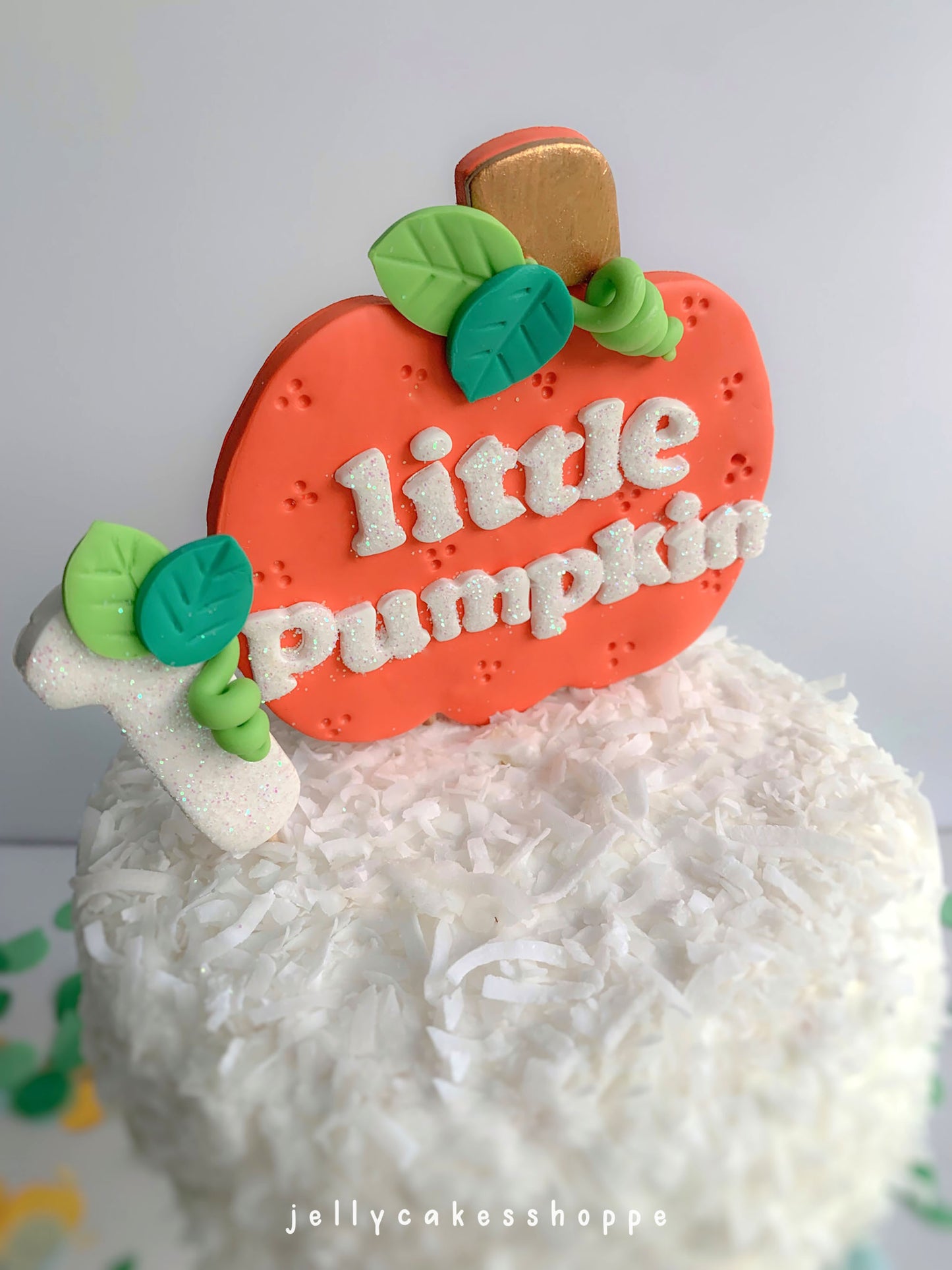 Little Pumpkin Cake Topper, Fall Baby Shower Cake Topper