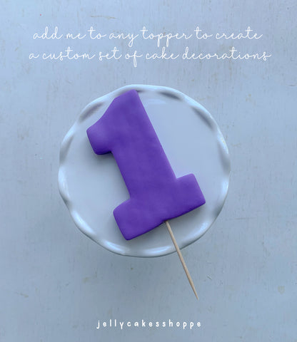 Custom Number Cake Topper