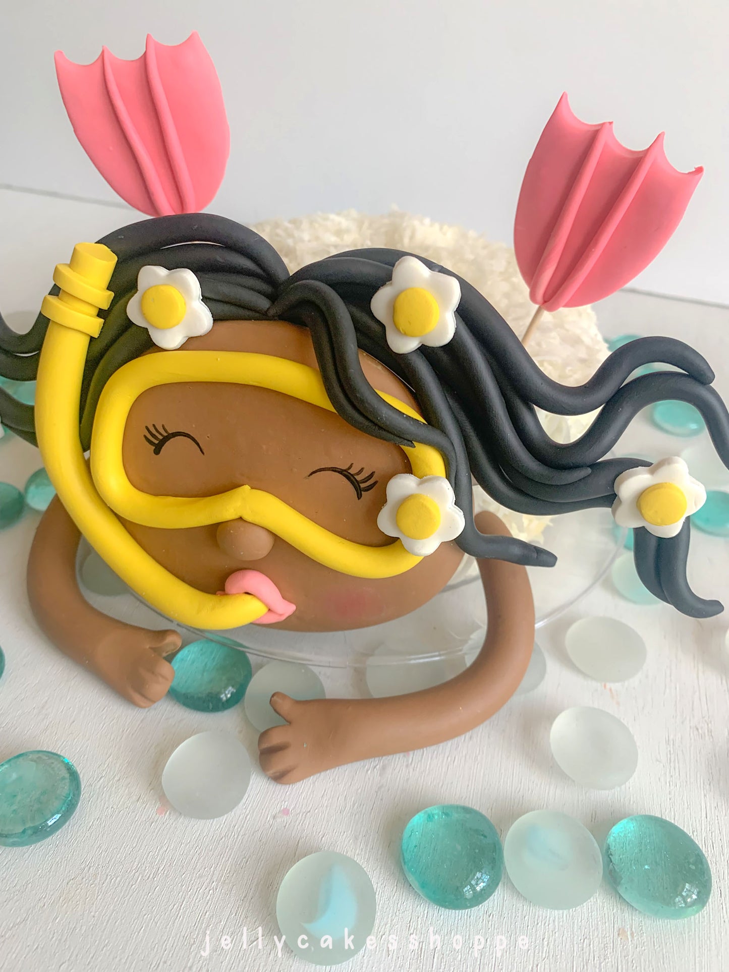 Scuba Diver Girl Cake Decorations