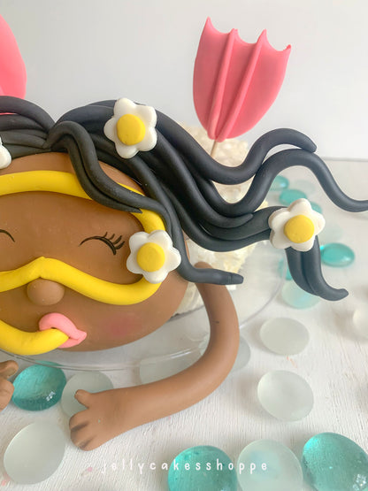 Scuba Diver Girl Cake Decorations