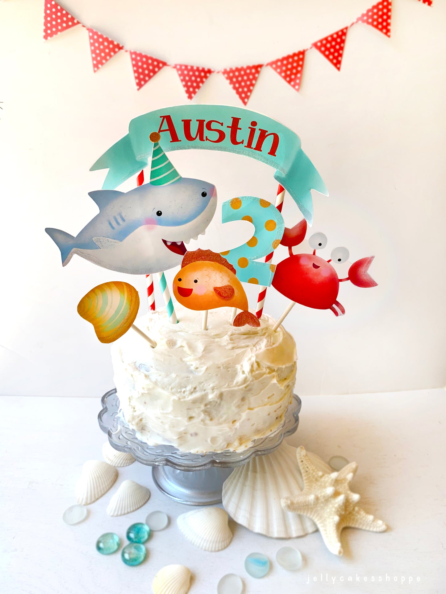 Shark Birthday Cake Decorations