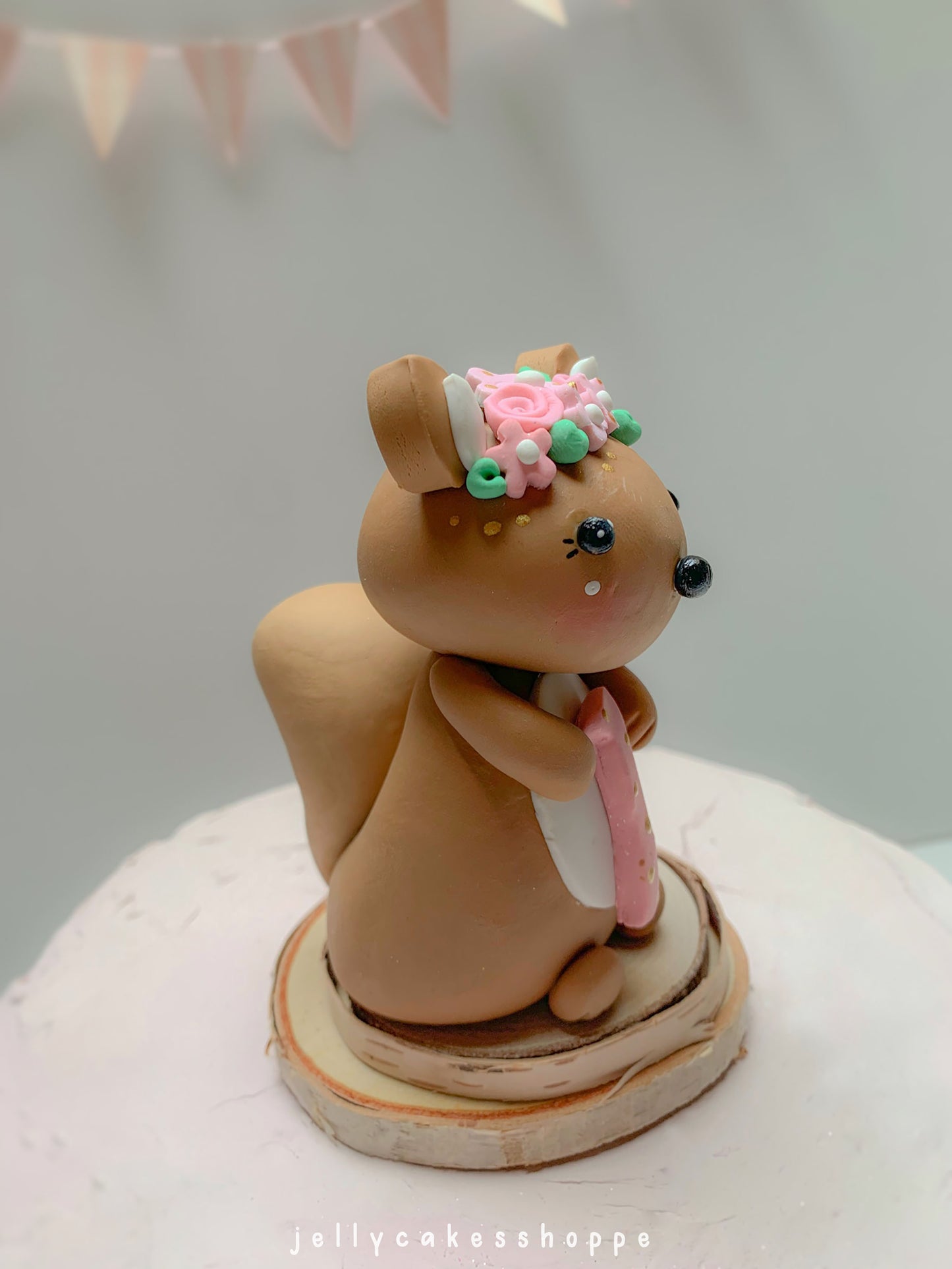 Squirrel Cake Topper for Baby's 1st