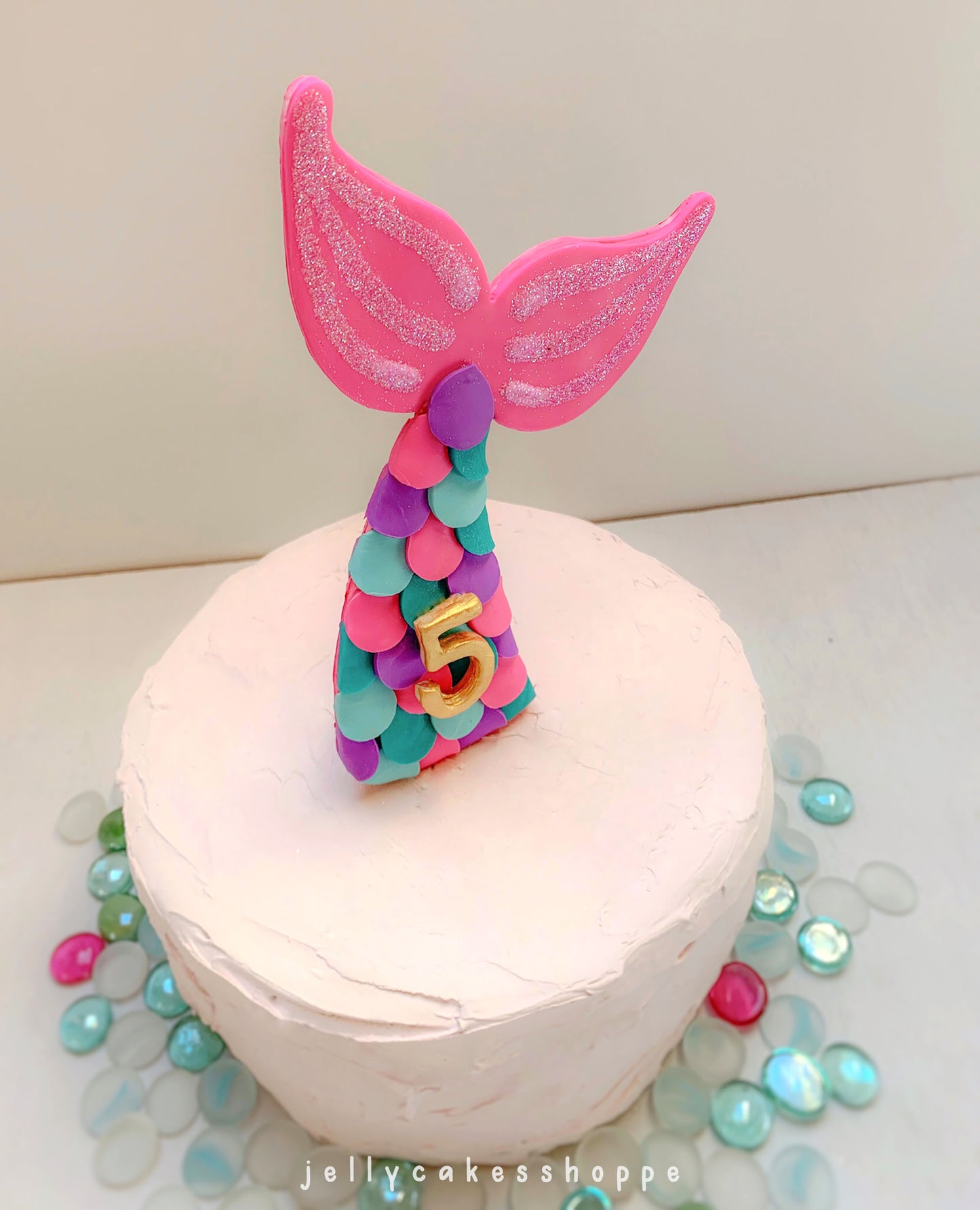 Mermaid Tail Cake Topper