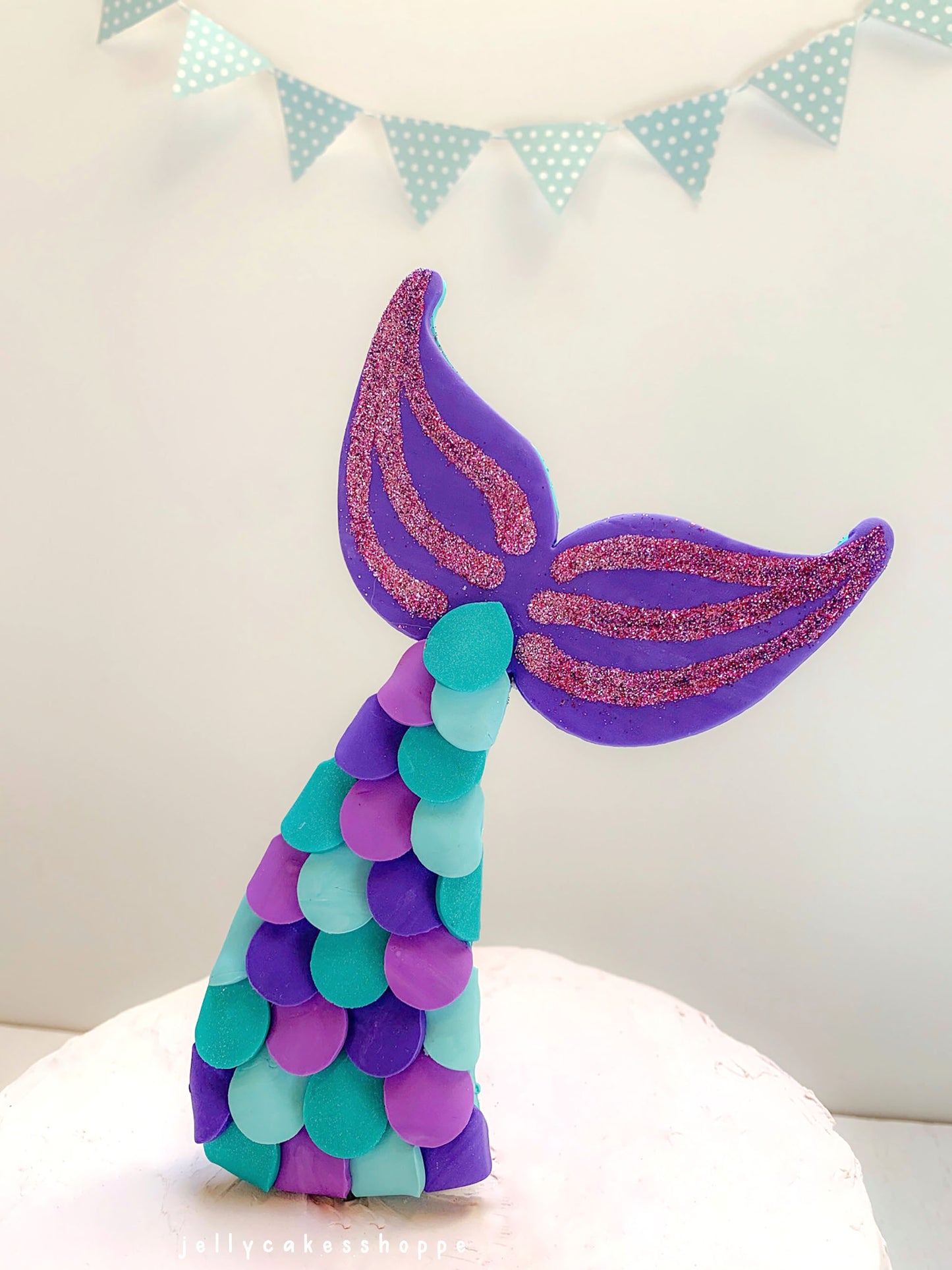 Mermaid Tail Cake Topper
