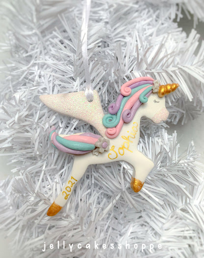 Winged Unicorn Ornament