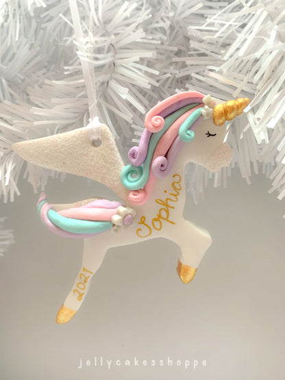 Winged Unicorn Ornament