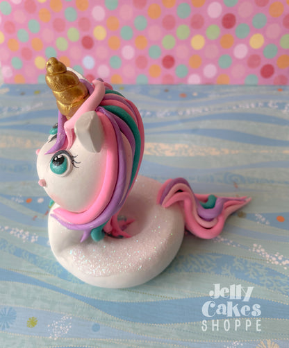 Unicorn Pool Float Cake Topper