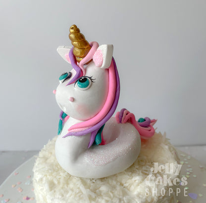 Unicorn Pool Float Cake Topper