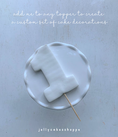 Custom Number Cake Topper