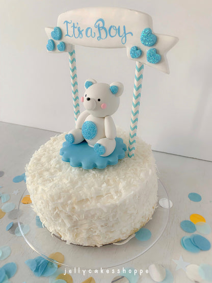 Baby Bear Cake Topper for Boy