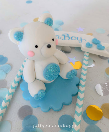Baby Bear Cake Topper for Boy