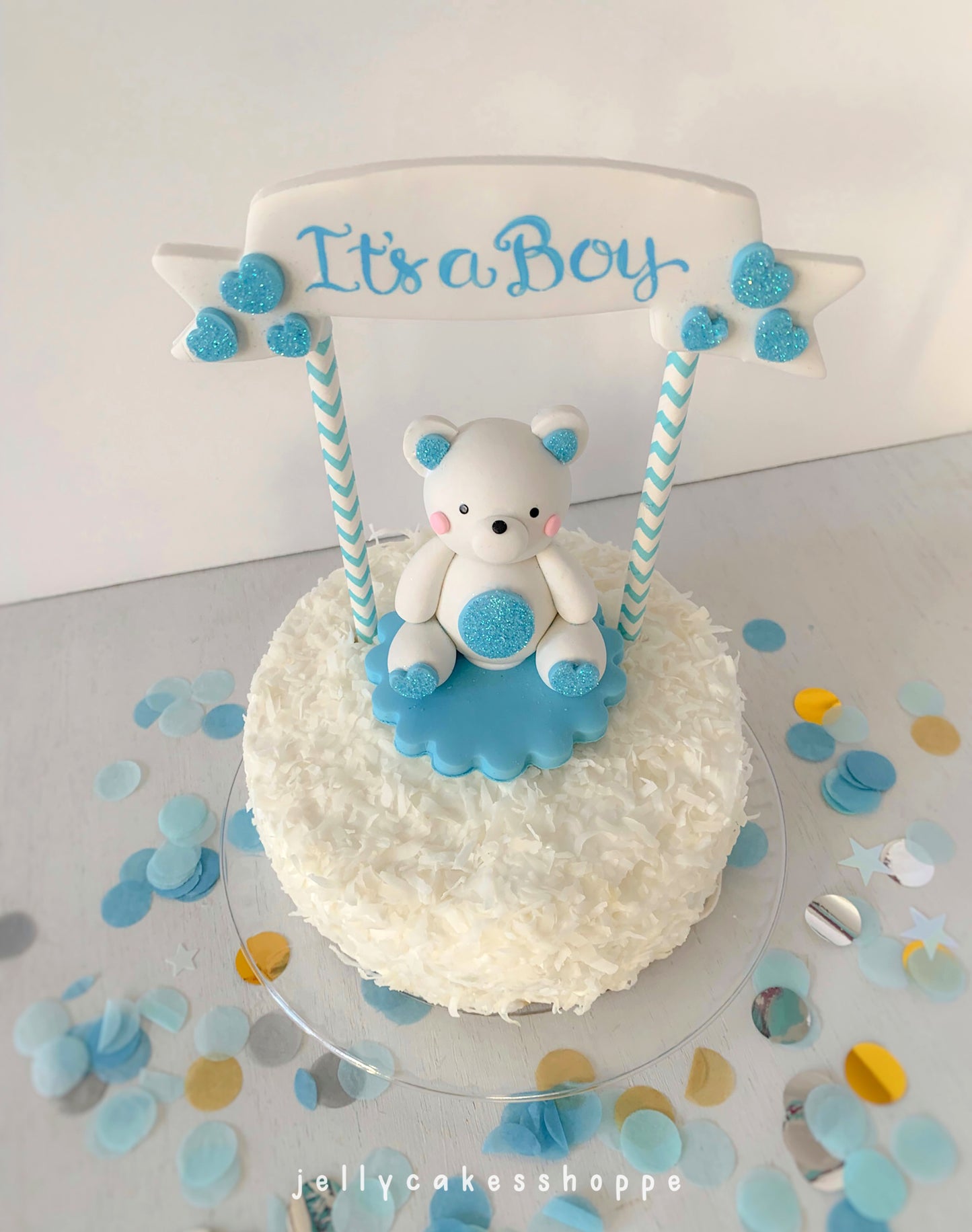Baby Bear Cake Topper for Boy