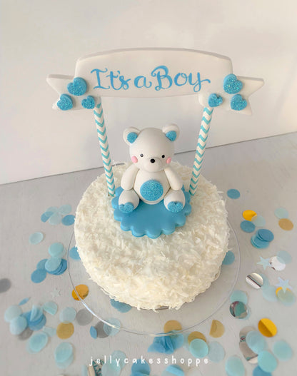 Baby Bear Cake Topper for Boy