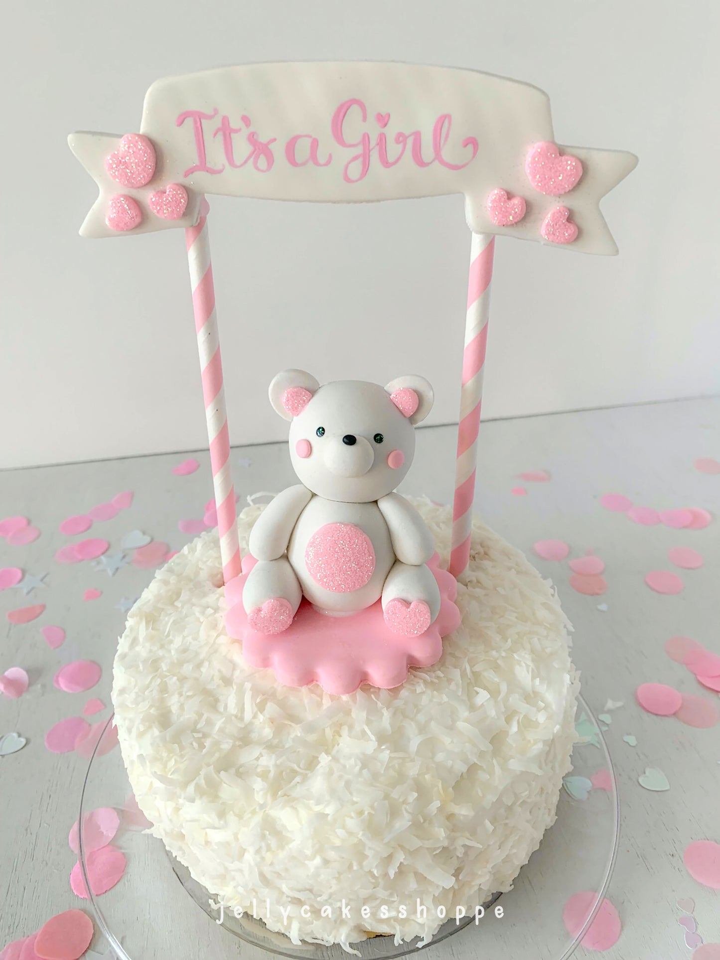 Baby Bear Cake Topper for Girl
