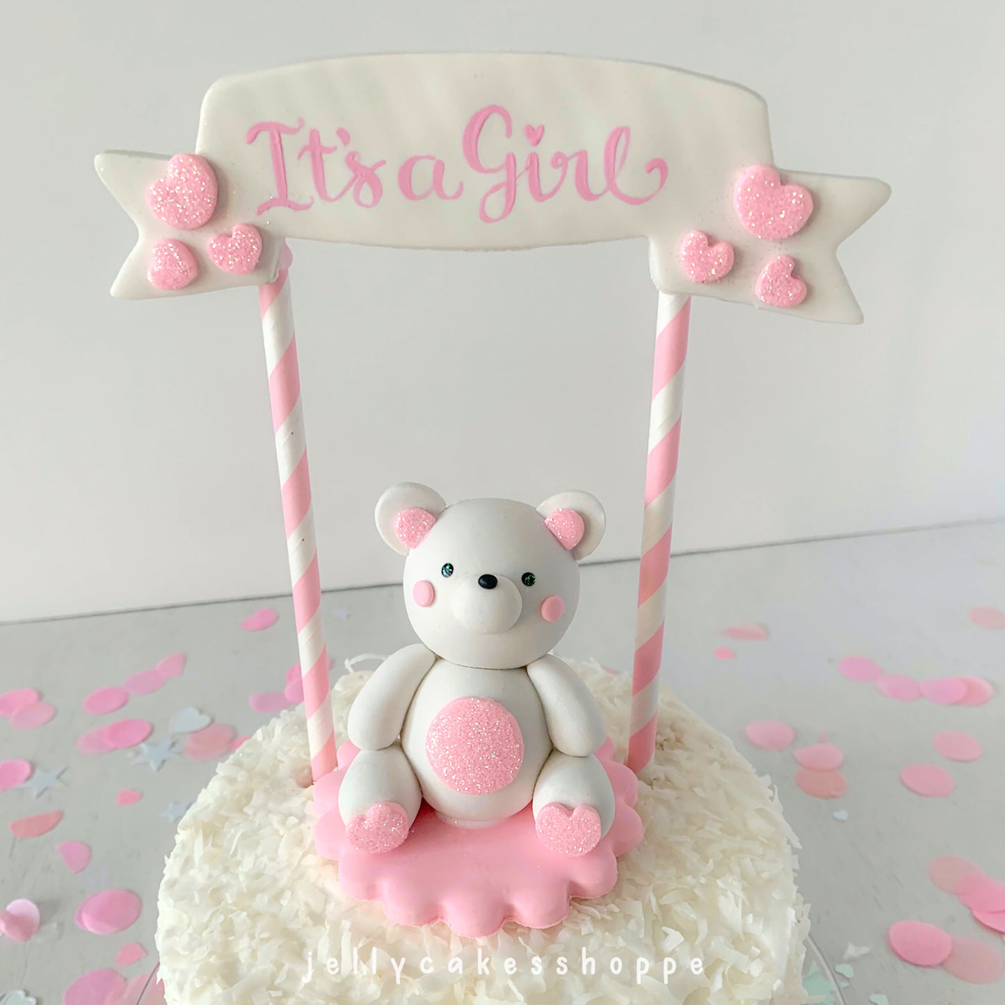 Baby Bear Cake Topper for Girl