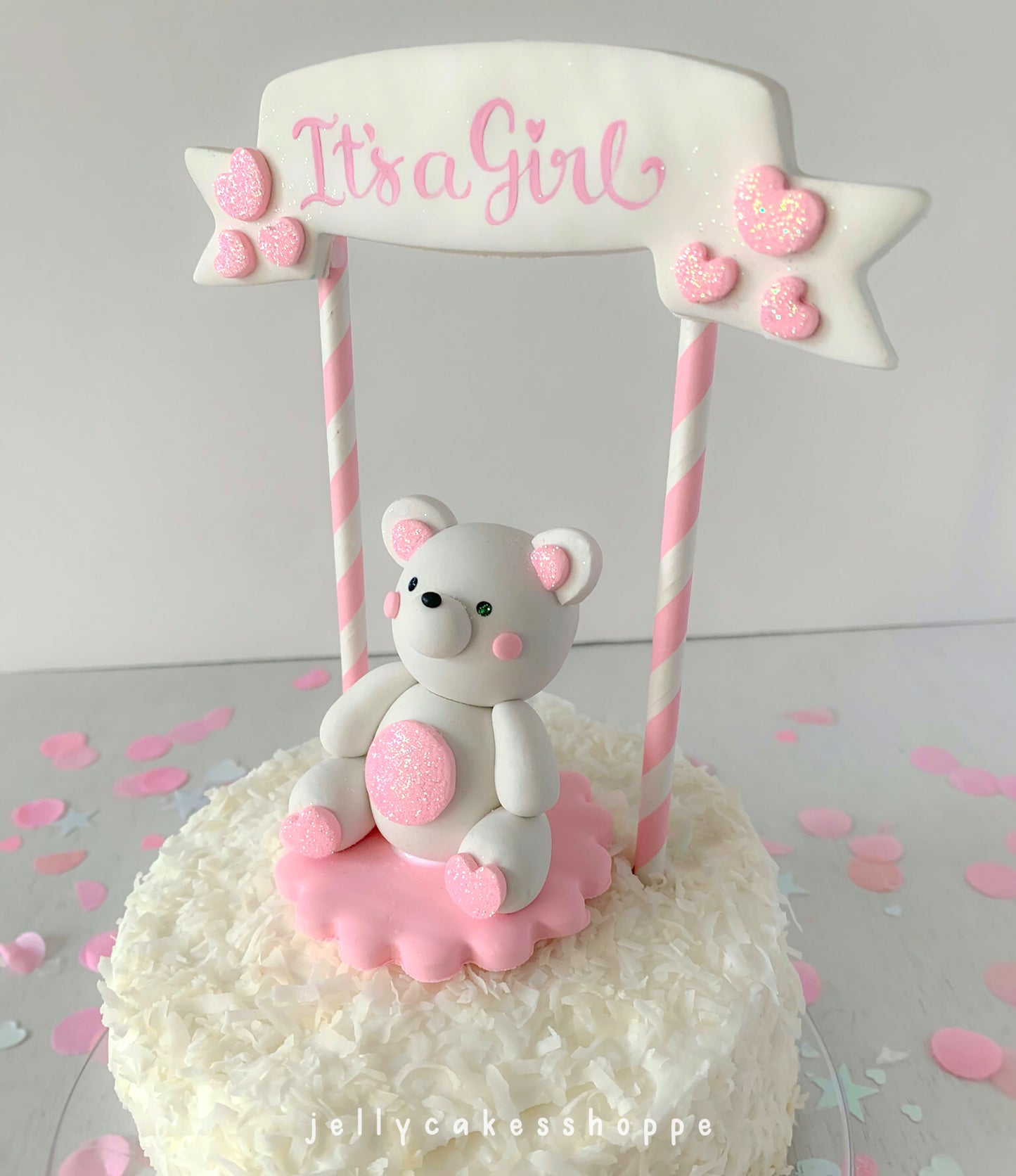Baby Bear Cake Topper for Girl