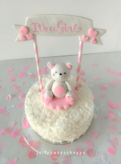 Baby Bear Cake Topper for Girl