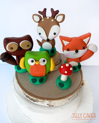 Woodland Animals Cake Decorations