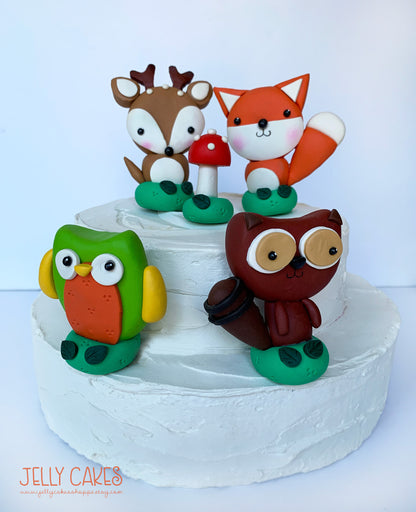 Woodland Animals Cake Decorations