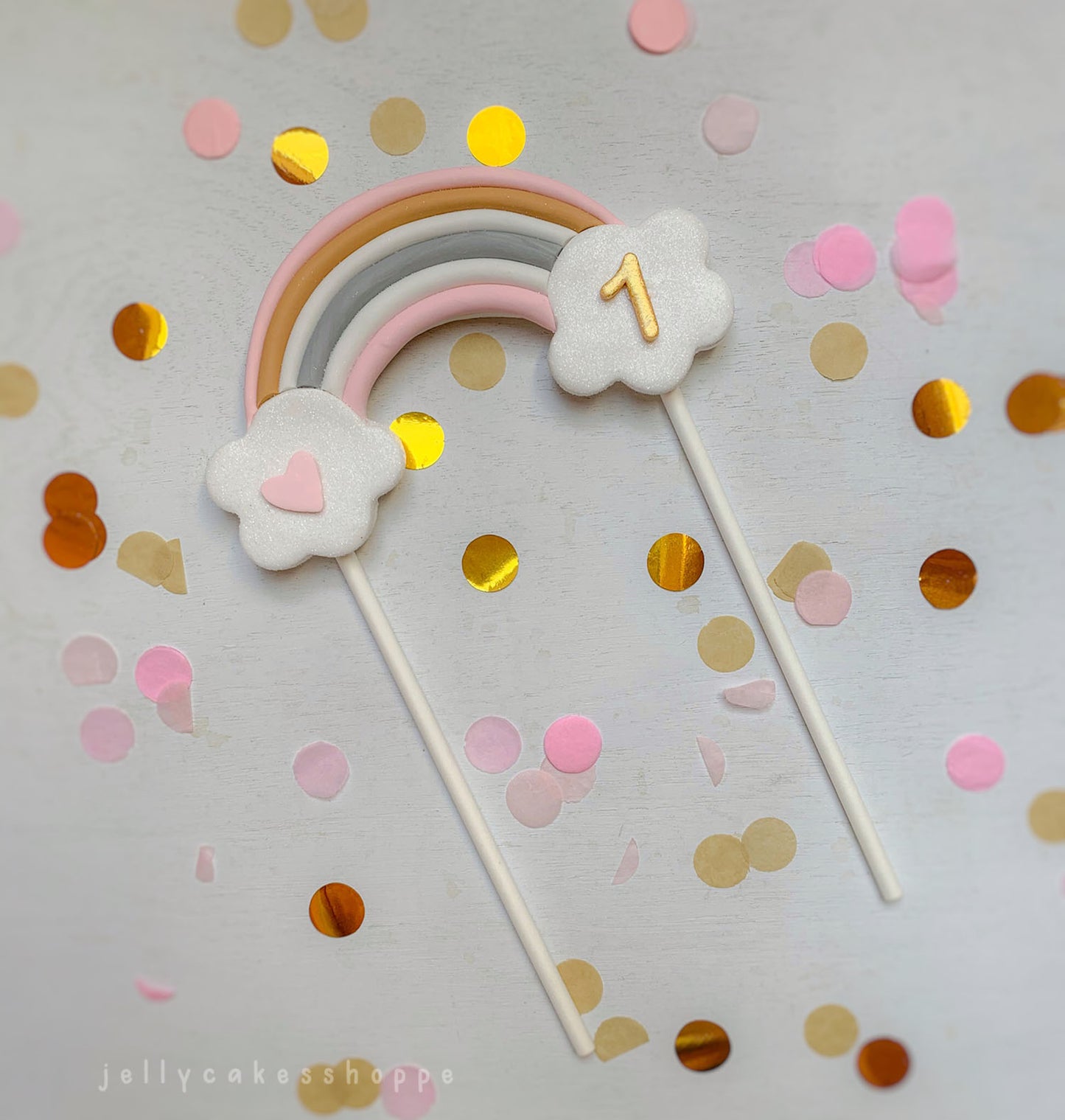 Boho Rainbow Cake Topper