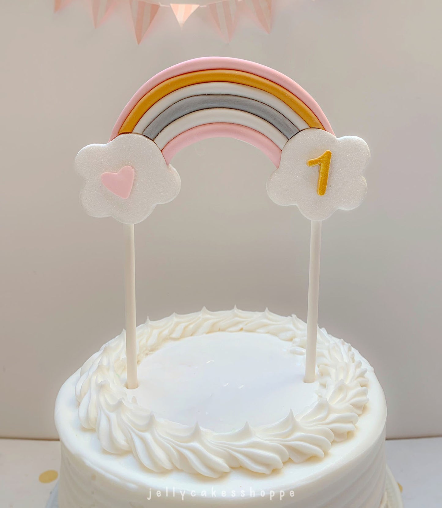 Boho Rainbow Cake Topper