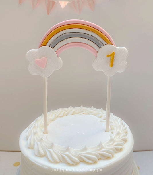 Boho Rainbow Cake Topper