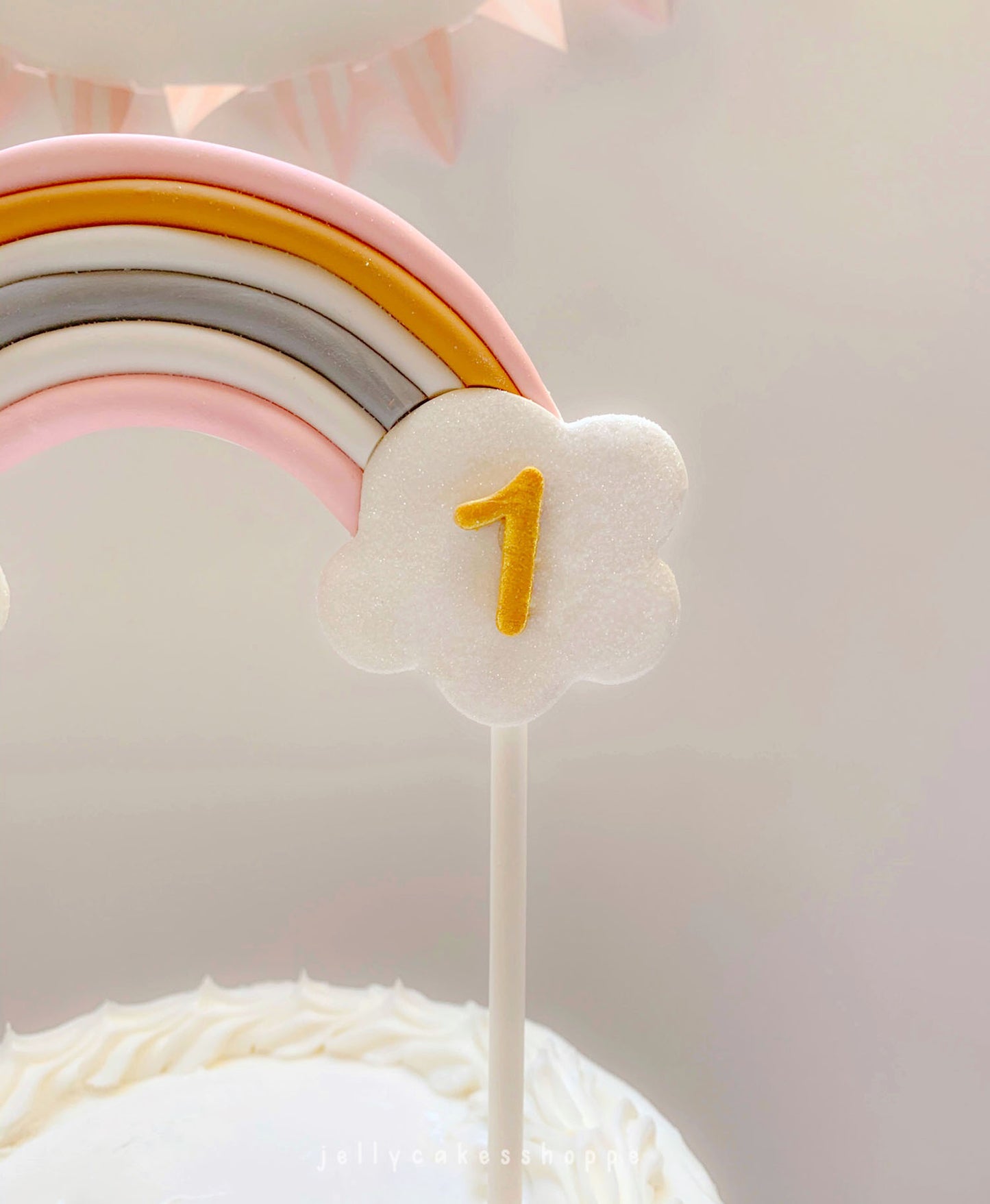 Boho Rainbow Cake Topper