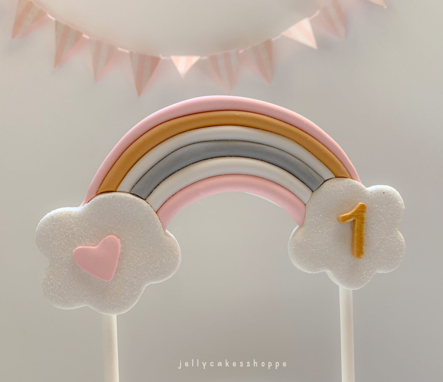 Boho Rainbow Cake Topper