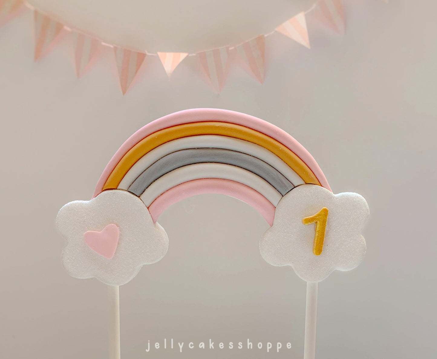 Boho Rainbow Cake Topper