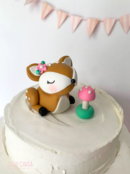Baby Deer Cake Topper for Baby Showers and Birthdays