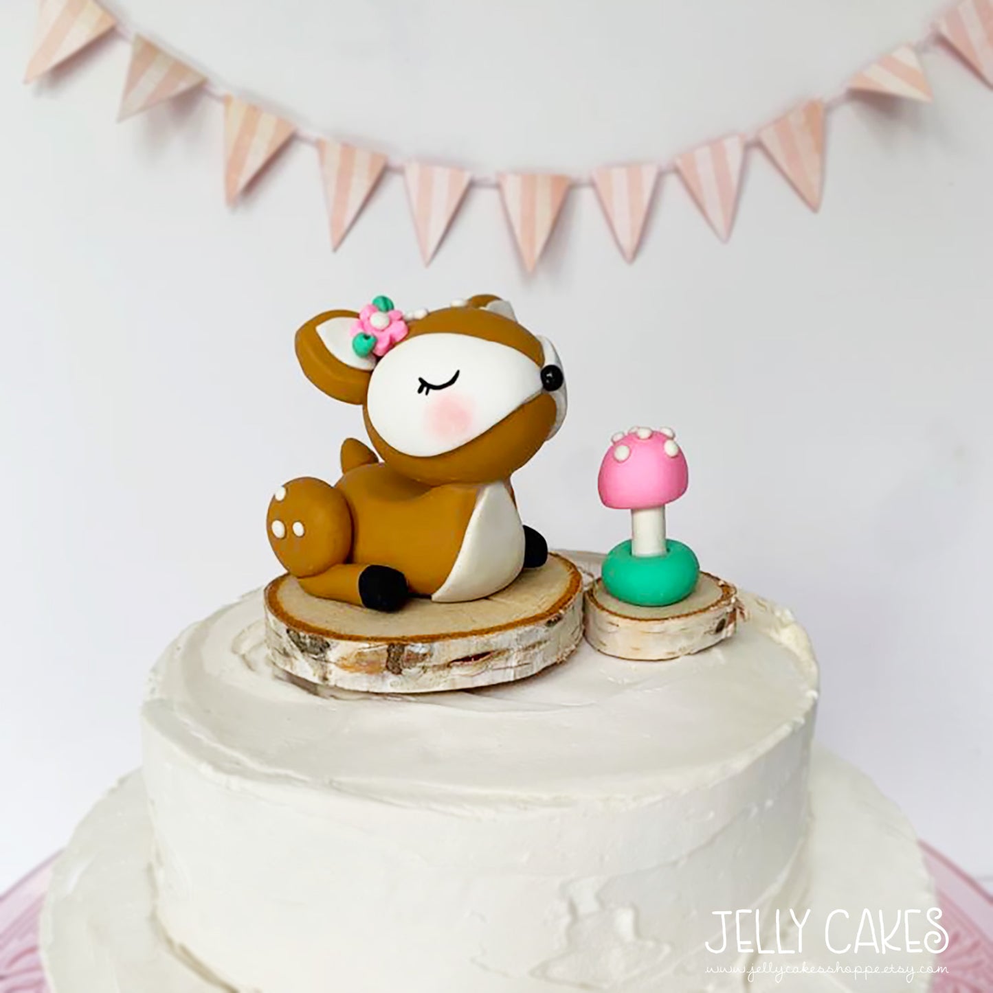 Baby Deer Cake Topper for Baby Showers and Birthdays