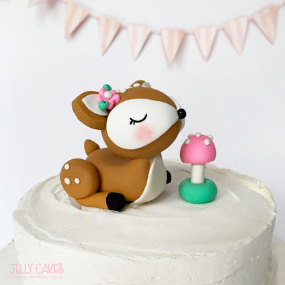 Baby Deer Cake Topper for Baby Showers and Birthdays