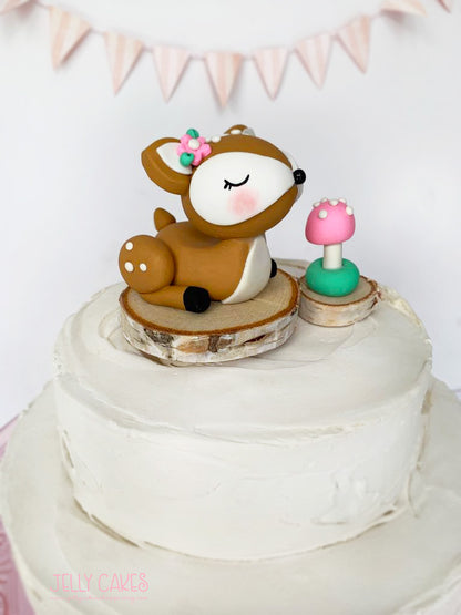 Baby Deer Cake Topper for Baby Showers and Birthdays