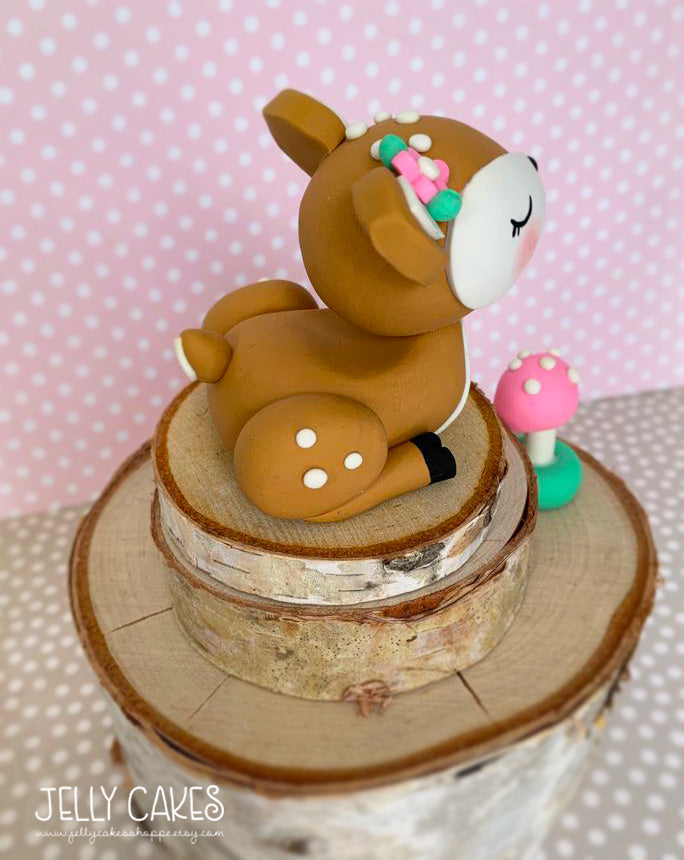 Baby Deer Cake Topper for Baby Showers and Birthdays