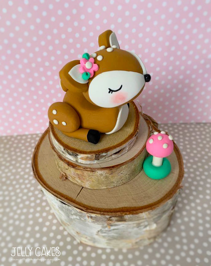 Baby Deer Cake Topper for Baby Showers and Birthdays