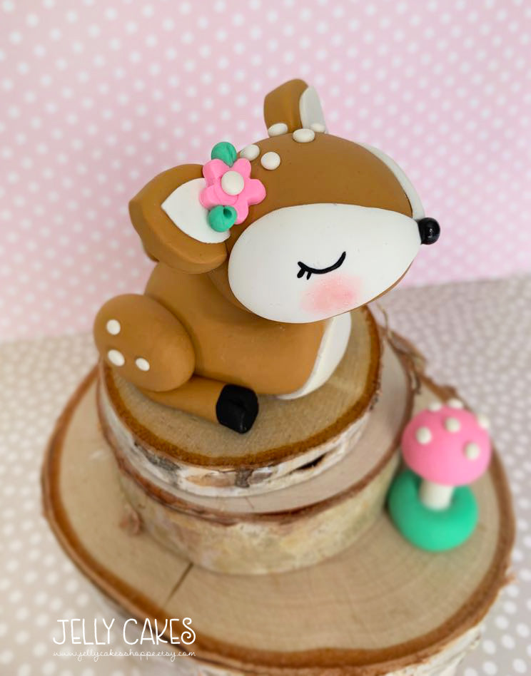 Baby Deer Cake Topper for Baby Showers and Birthdays