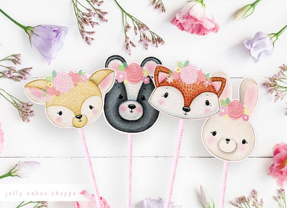 Woodland Animals Cake Topper