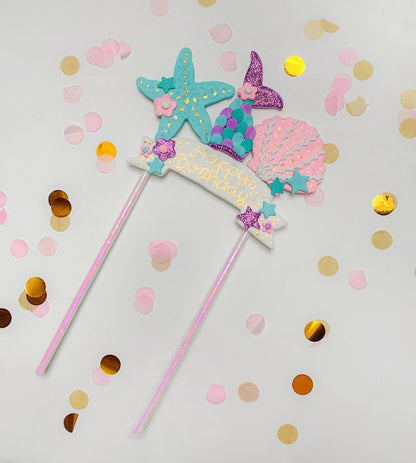 Mermaid Tail Cake Topper